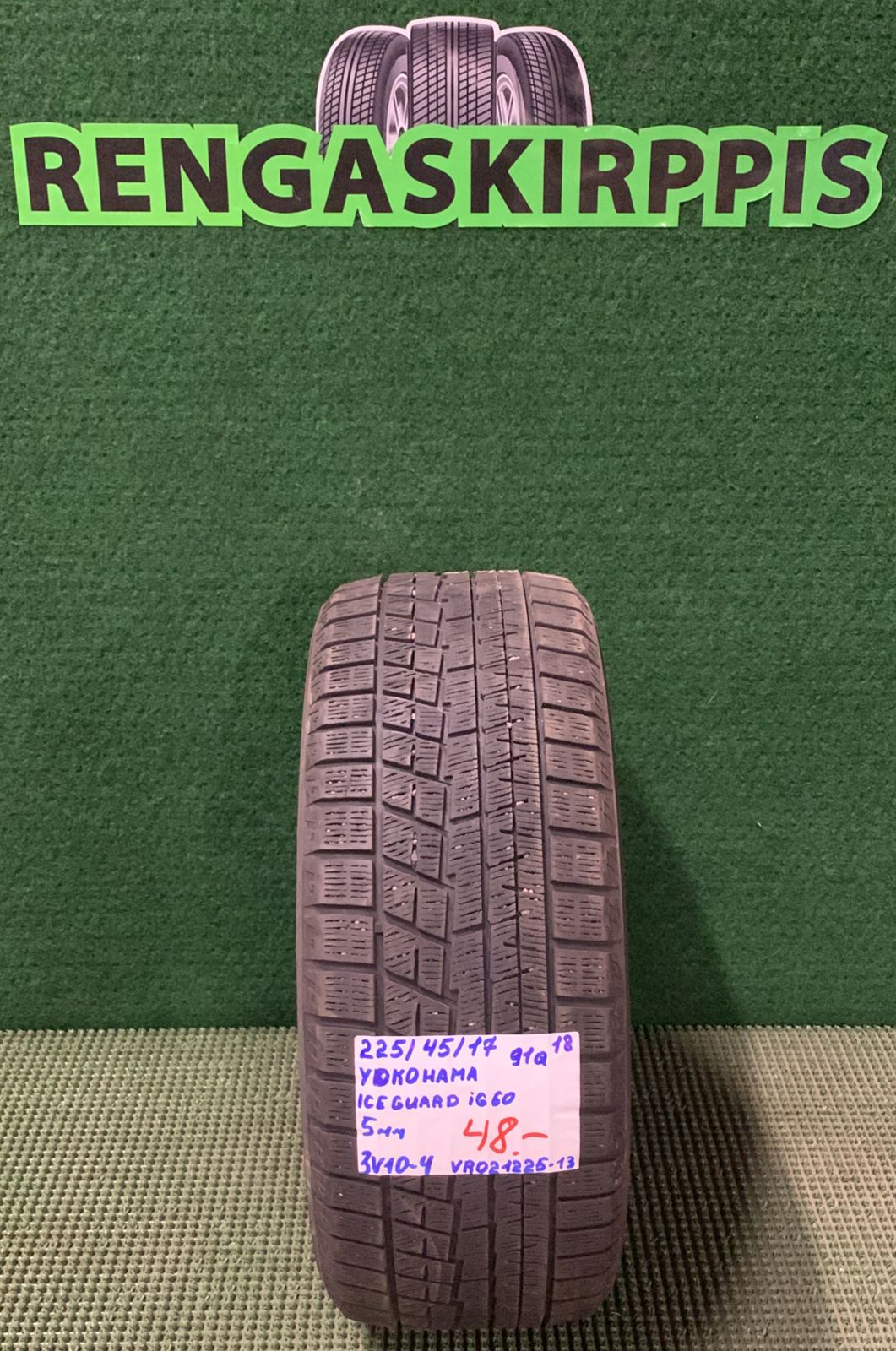 225/45R17 Yokohama Ice Guard IG60 91Q kitka 5mm / 3V10-4