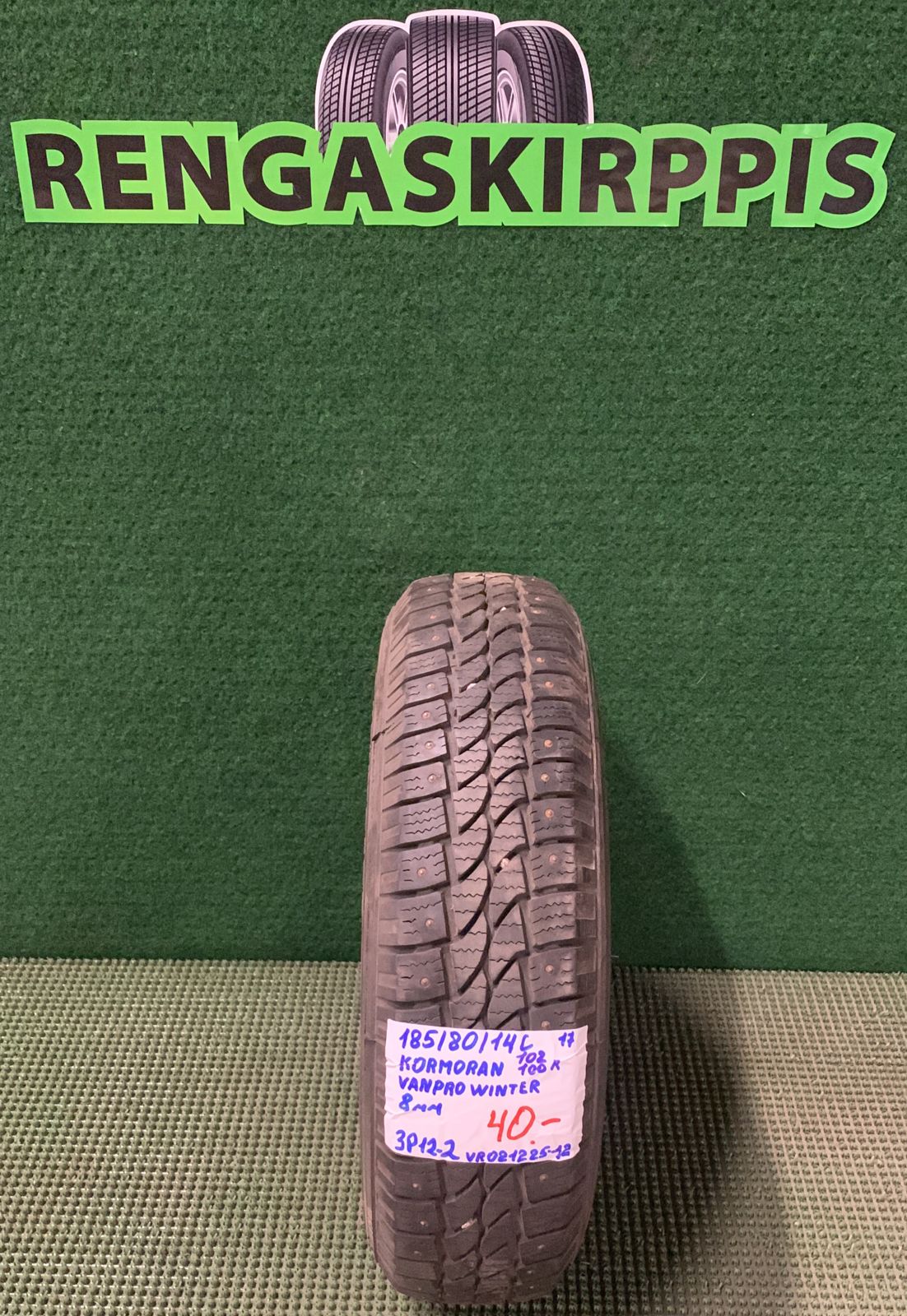 185/80R14C Kormoran VanPro Winter 102/100R nasta 8mm / 3P12-2