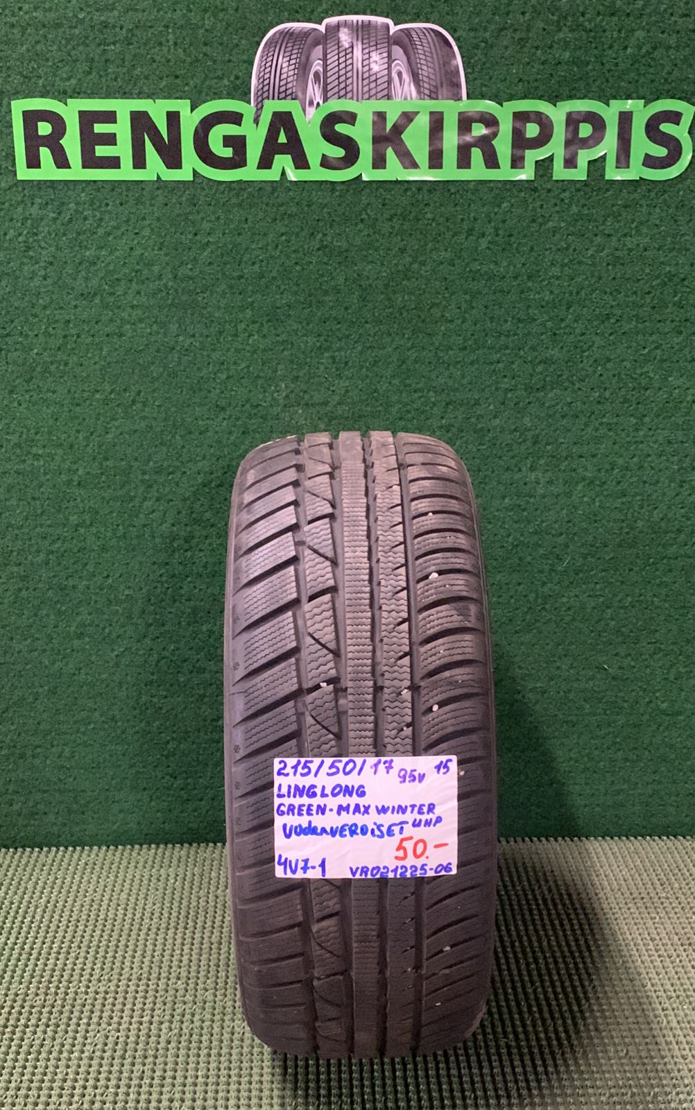 215/50R17 LingLong GreenMax WInter UHP 95V kitka uudenveroiset / 4V7-1