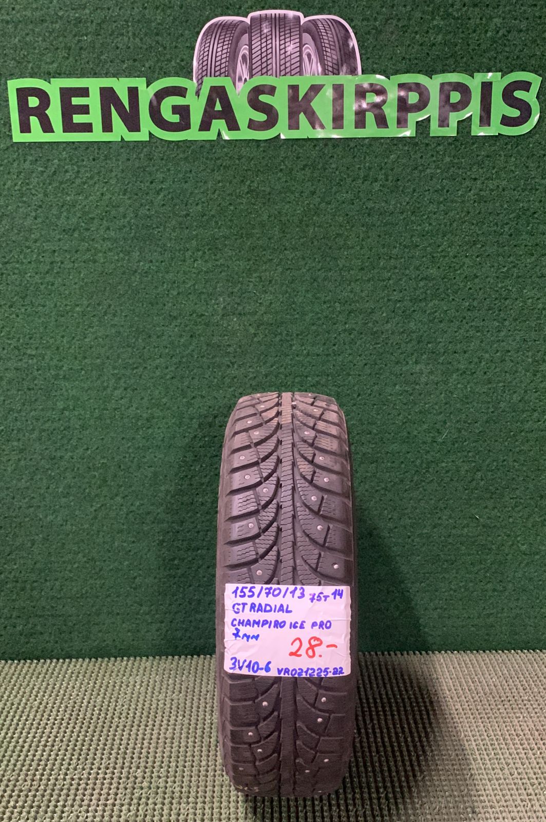 155/70R13 GT Radial Champiro Ice Pro 75T nasta 7mm / 3V10-6