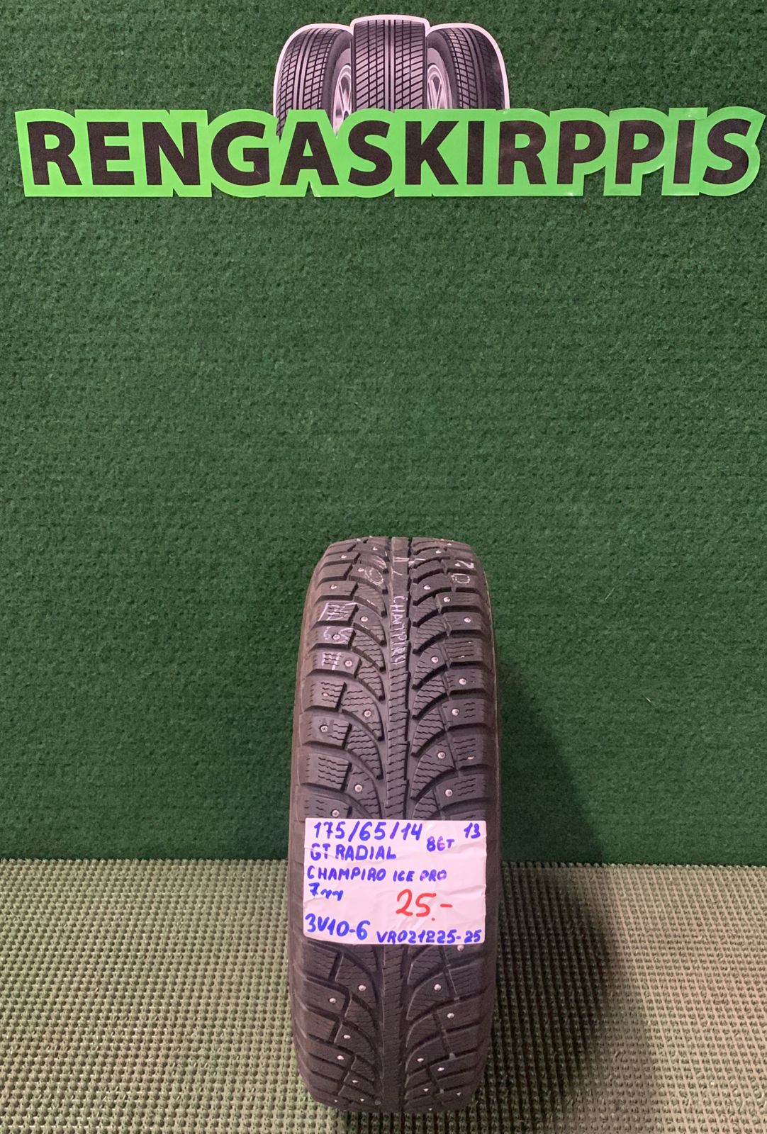 175/65R14 GT Radial Champiro Ice Pro 86T nasta 7mm / 3V10-6