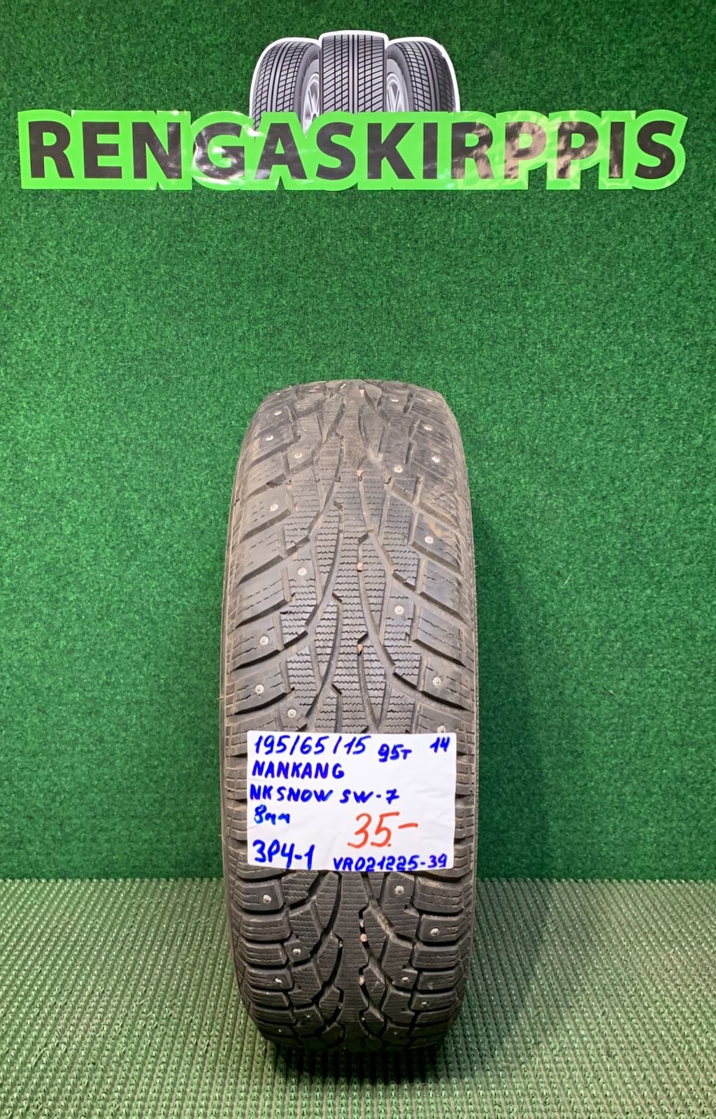 195/65R15 Nankang NK Snow SW-7 95T nasta 8mm / 3P4-1