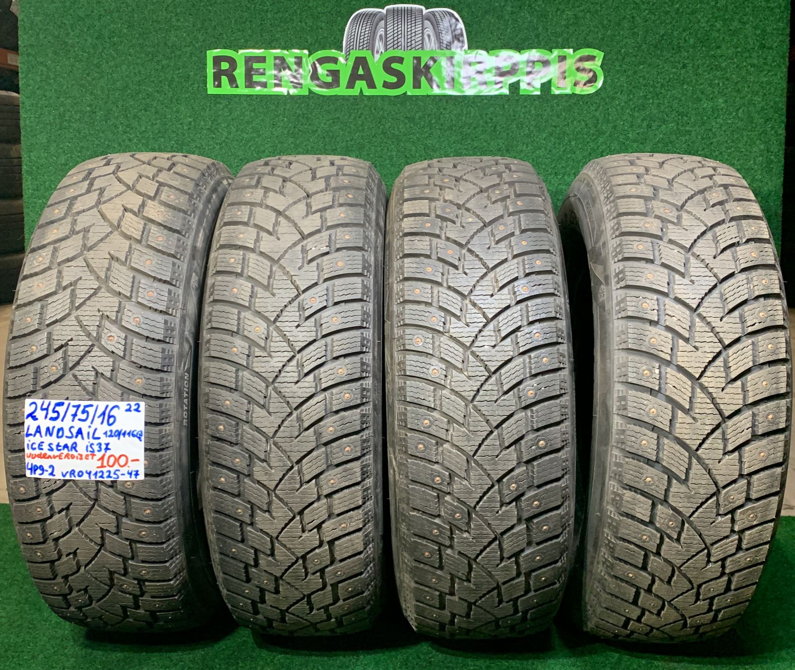 245/75R16 Landsail Ice Star IS37 120/116Q nasta uudenveroiset / 4P9-2