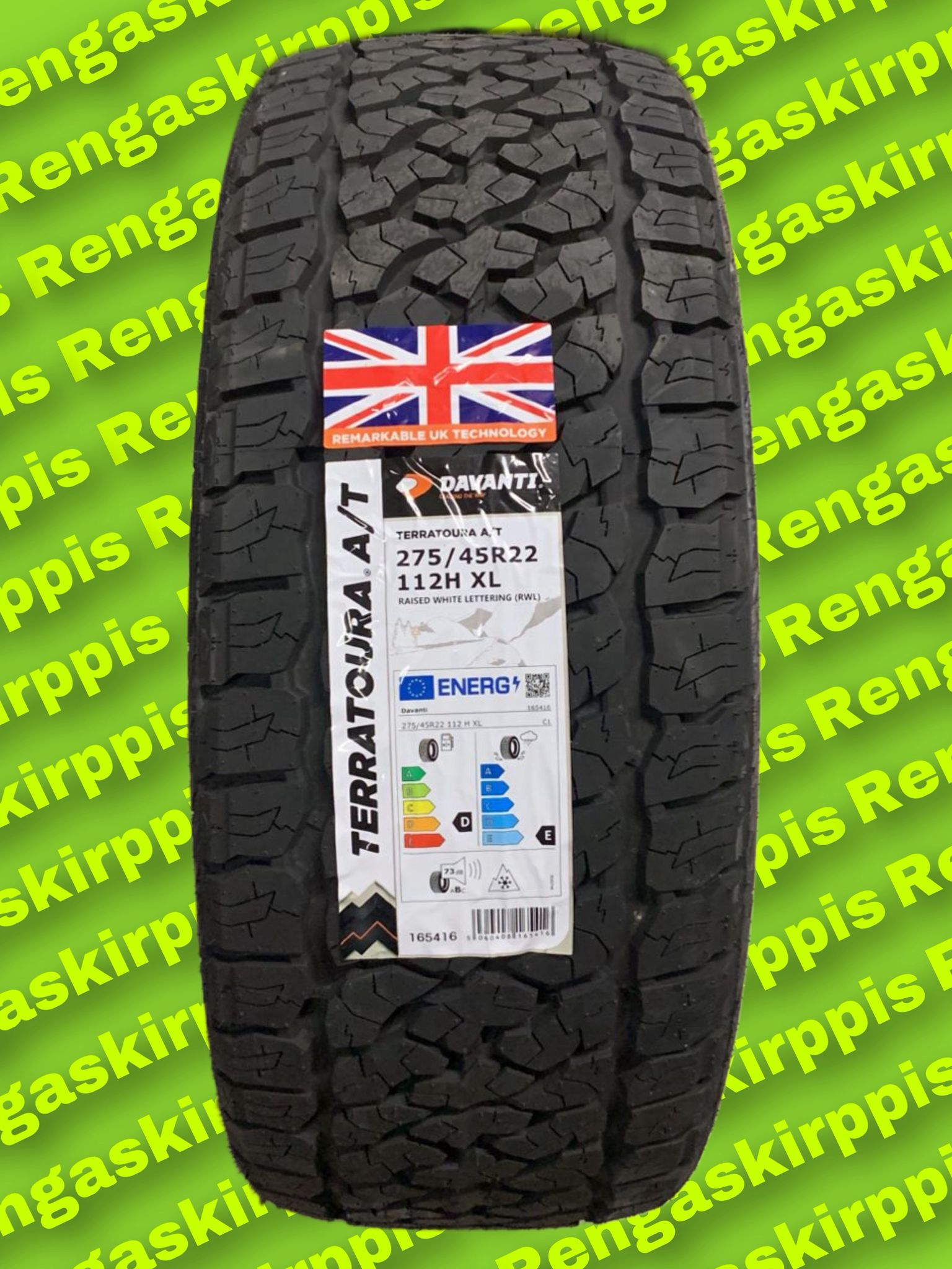 275/45R22 Davanti Terratoura A/T 112H XL D,E 73dB /kesä