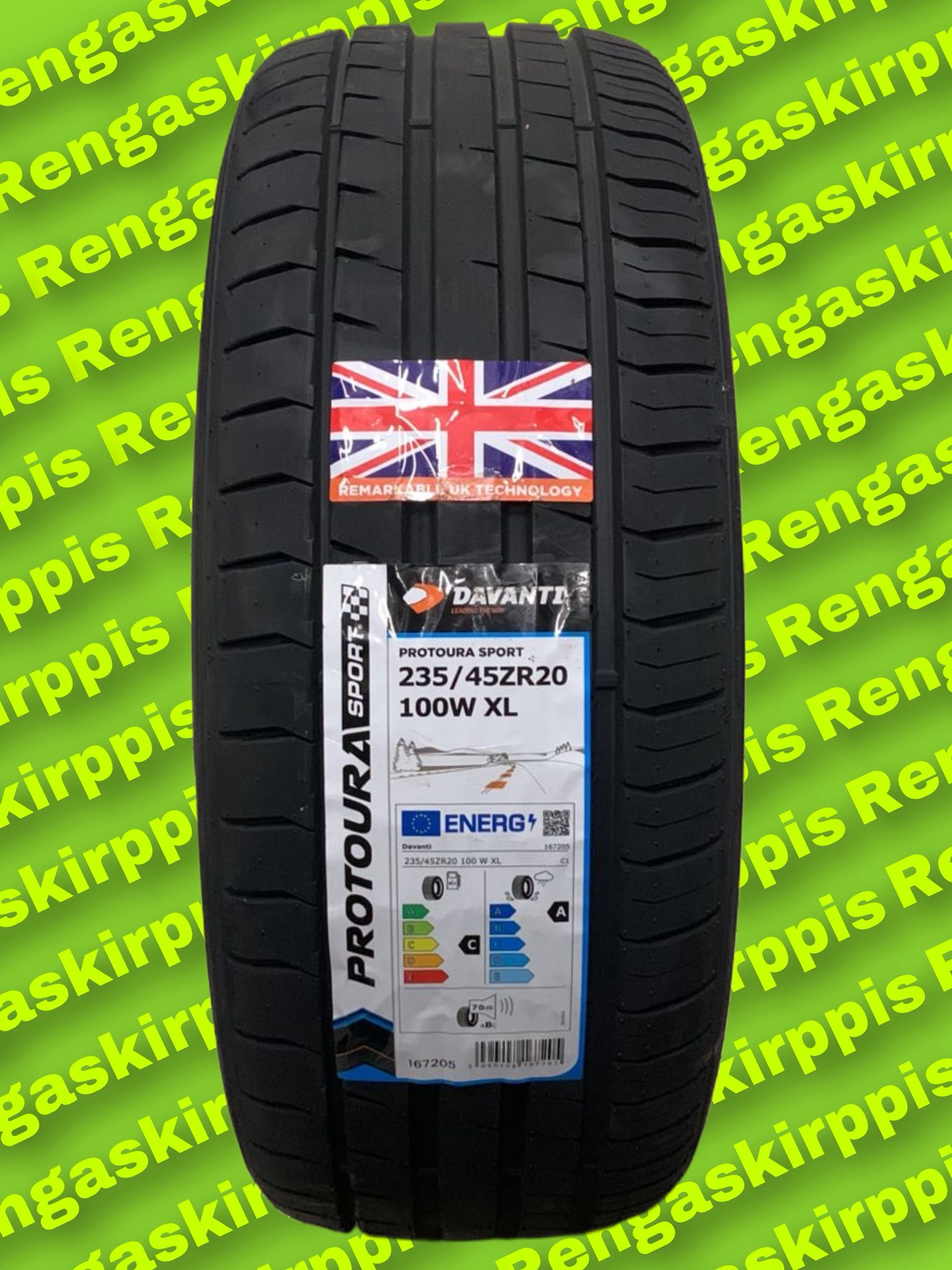 235/45R20 Davanti Protoura Sport 100W XL C,A 70dB /kesä